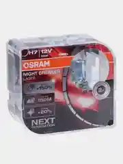 Галогенные лампы OSRAM NIGHT BREAKER LASER H7 12V 55W +150%, 64210NL-HCB, 2 шт.