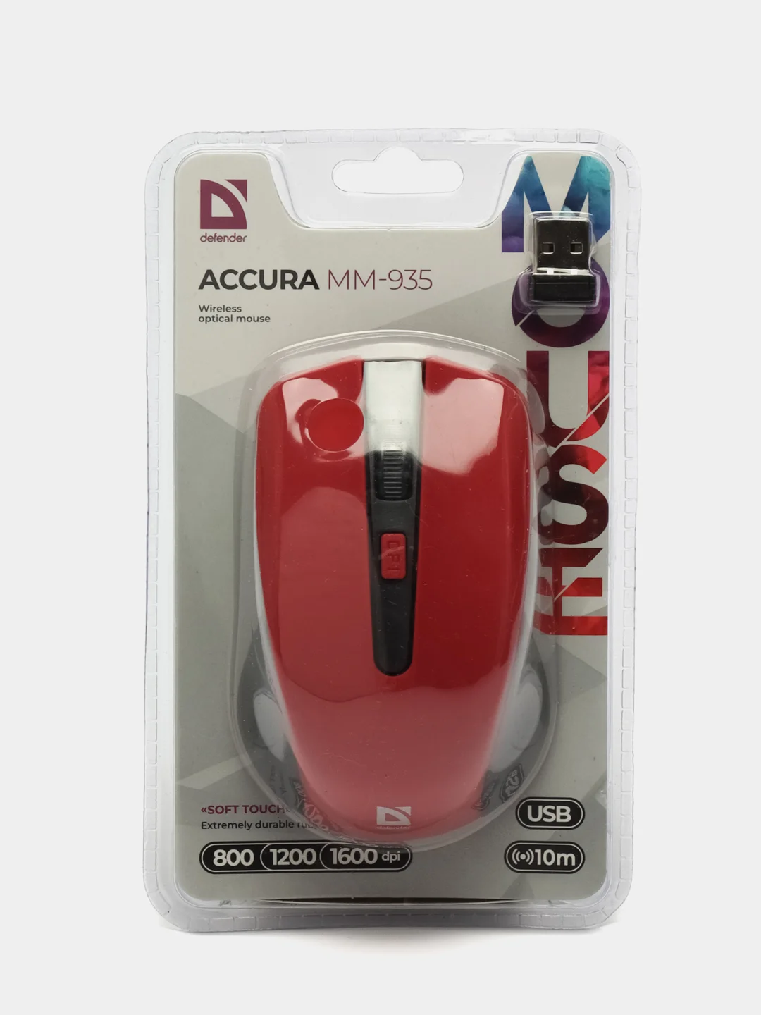 Мышь беспроводная компьютерная Defender Accura Mm-935, оптическая, 512345