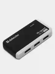 Хаб Defender Quadro Infix, Usb 2.0, 4 порта, порт для питания, 83504, 511117