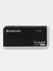 Хаб Defender Quadro Infix, Usb 2.0, 4 порта, порт для питания, 83504, 511117