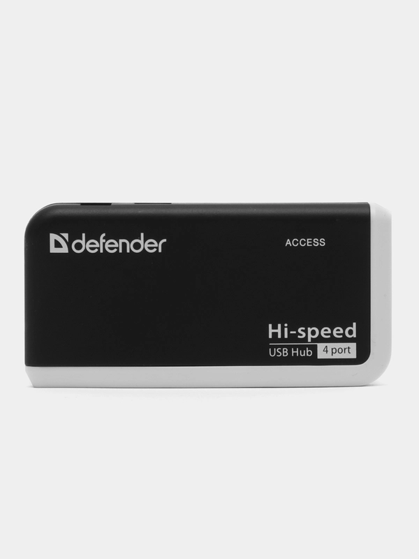 Хаб Defender Quadro Infix, Usb 2.0, 4 порта, порт для питания, 83504, 511117