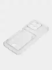 Ударопрочный прозрачный чехол на Honor X6, X7A, X8A, X9A, Y61, 70 Pro, с карманом для карт