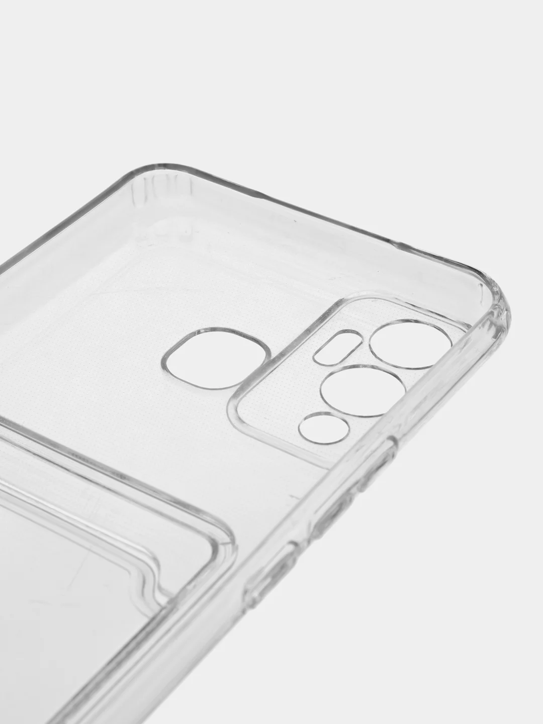 Чехол ударопрочный Infinix Hot 11s, 12 Pro, 12 Play, 12i, с карманом для карт, прозрачный