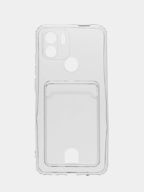 Ударопрочный, прозрачный чехол, с карманом для Xiaomi Redmi A1, A1 Plus