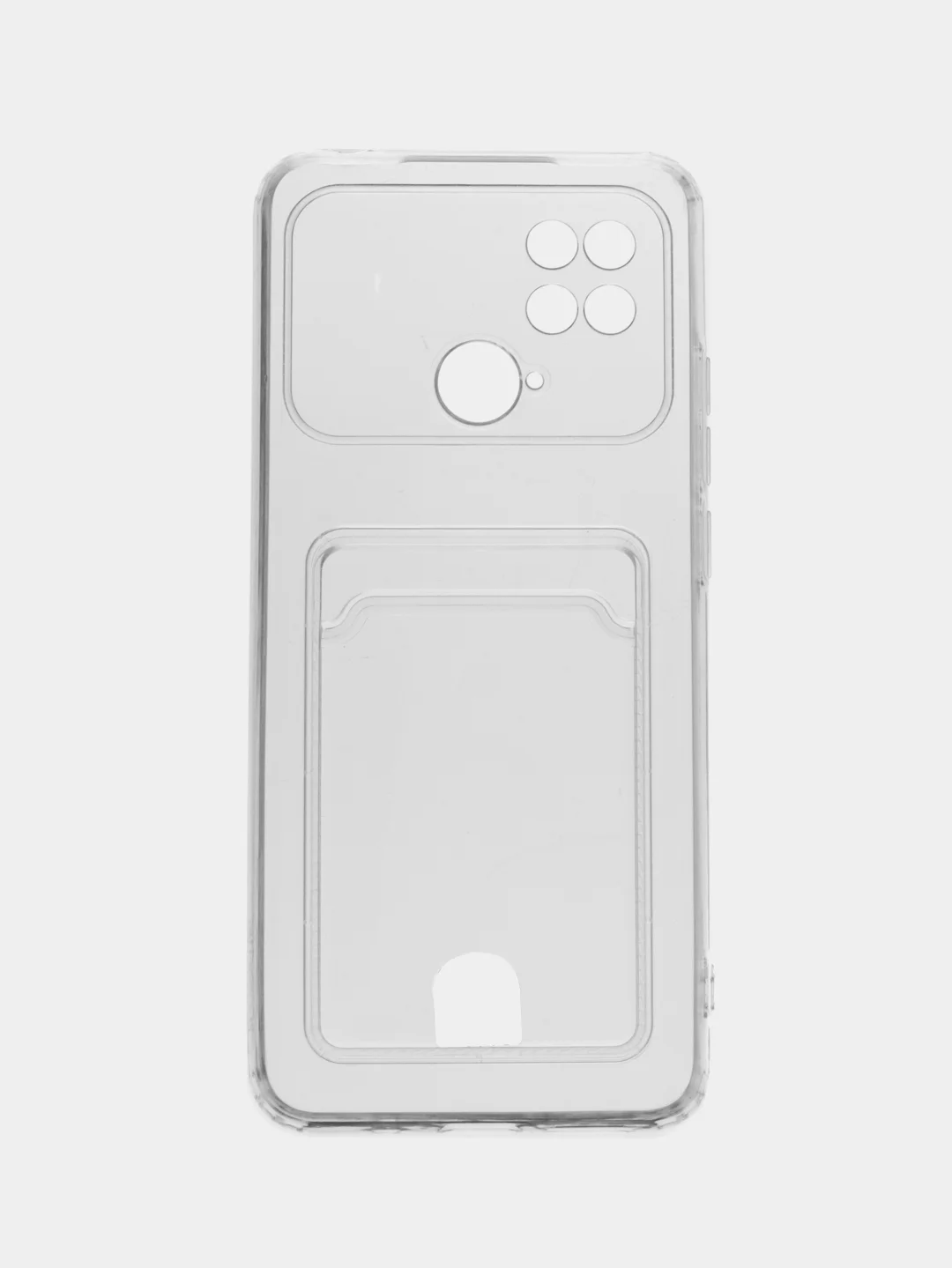 Ударопрочный прозрачный чехол с карманом для Xiaomi POCO C40, C55, X5 5G, X5 PRO 5G, Redmi 12C
