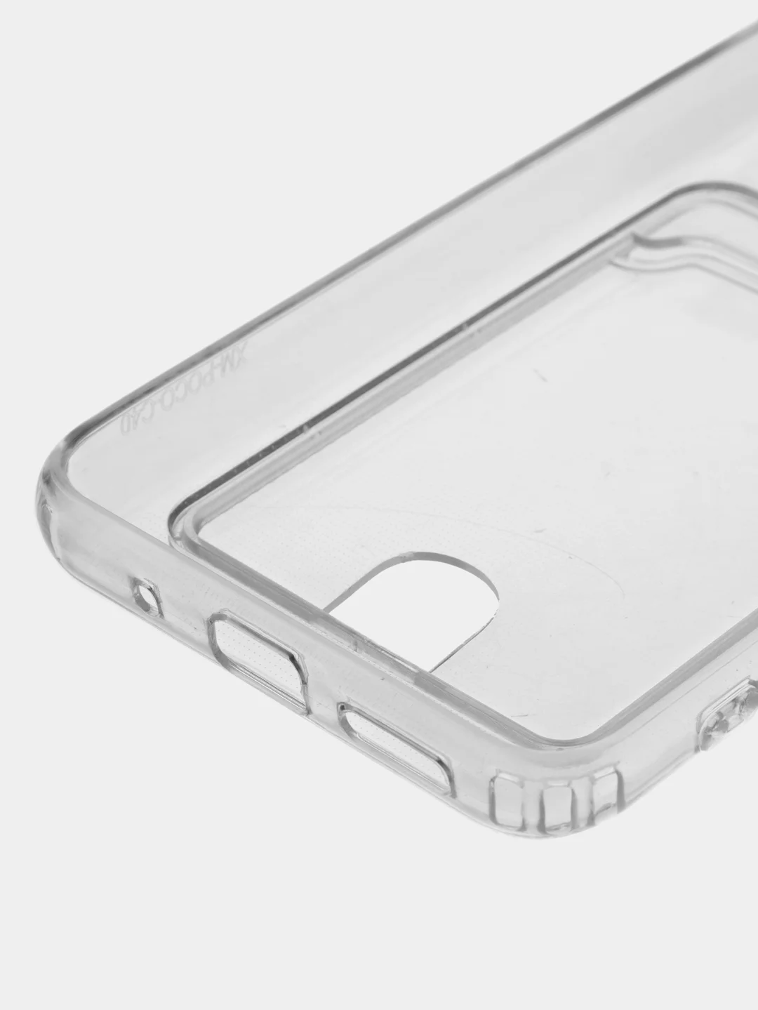 Ударопрочный прозрачный чехол с карманом для Xiaomi POCO C40, C55, X5 5G, X5 PRO 5G, Redmi 12C