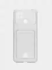 Ударопрочный прозрачный чехол с карманом для Xiaomi POCO C40, C55, X5 5G, X5 PRO 5G, Redmi 12C