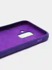 Фиолетовый защитный силиконовый чехол Silikone Cover для Samsung A6 2018