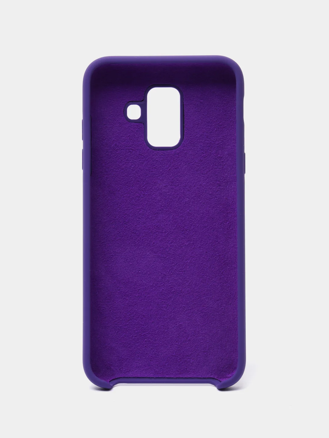 Фиолетовый защитный силиконовый чехол Silikone Cover для Samsung A6 2018