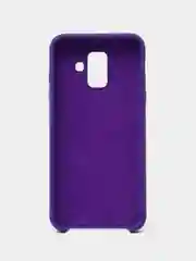 Фиолетовый защитный силиконовый чехол Silikone Cover для Samsung A6 2018
