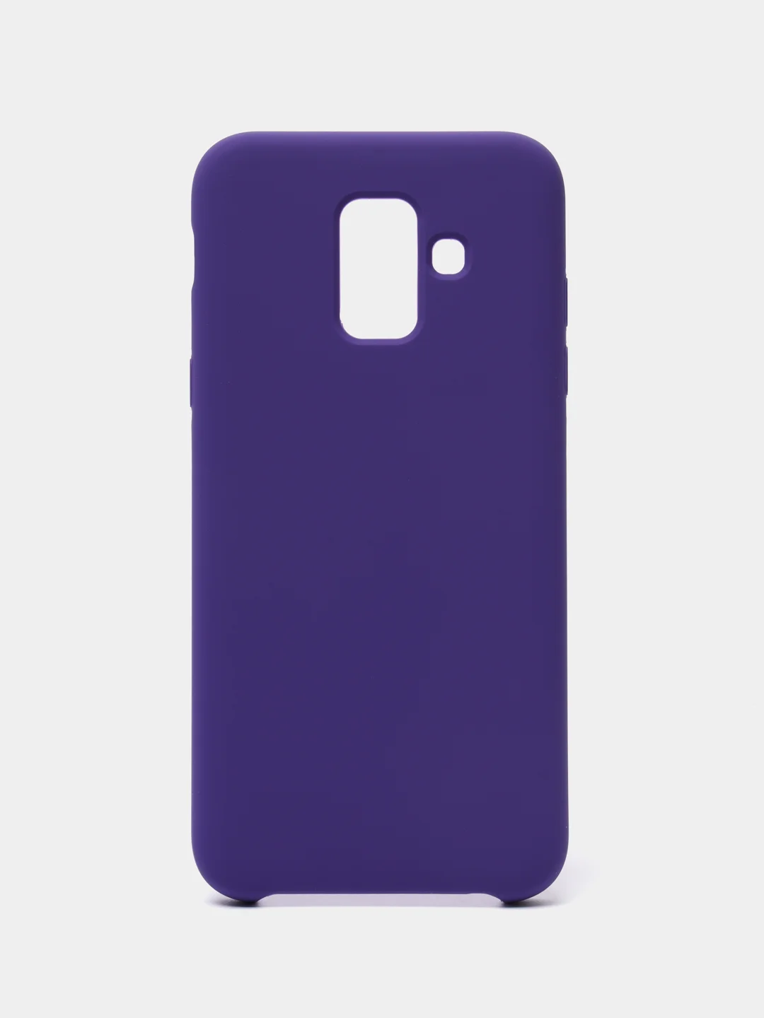 Фиолетовый защитный силиконовый чехол Silikone Cover для Samsung A6 2018