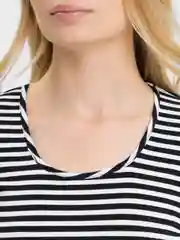 Черный футболка женская в рубчик