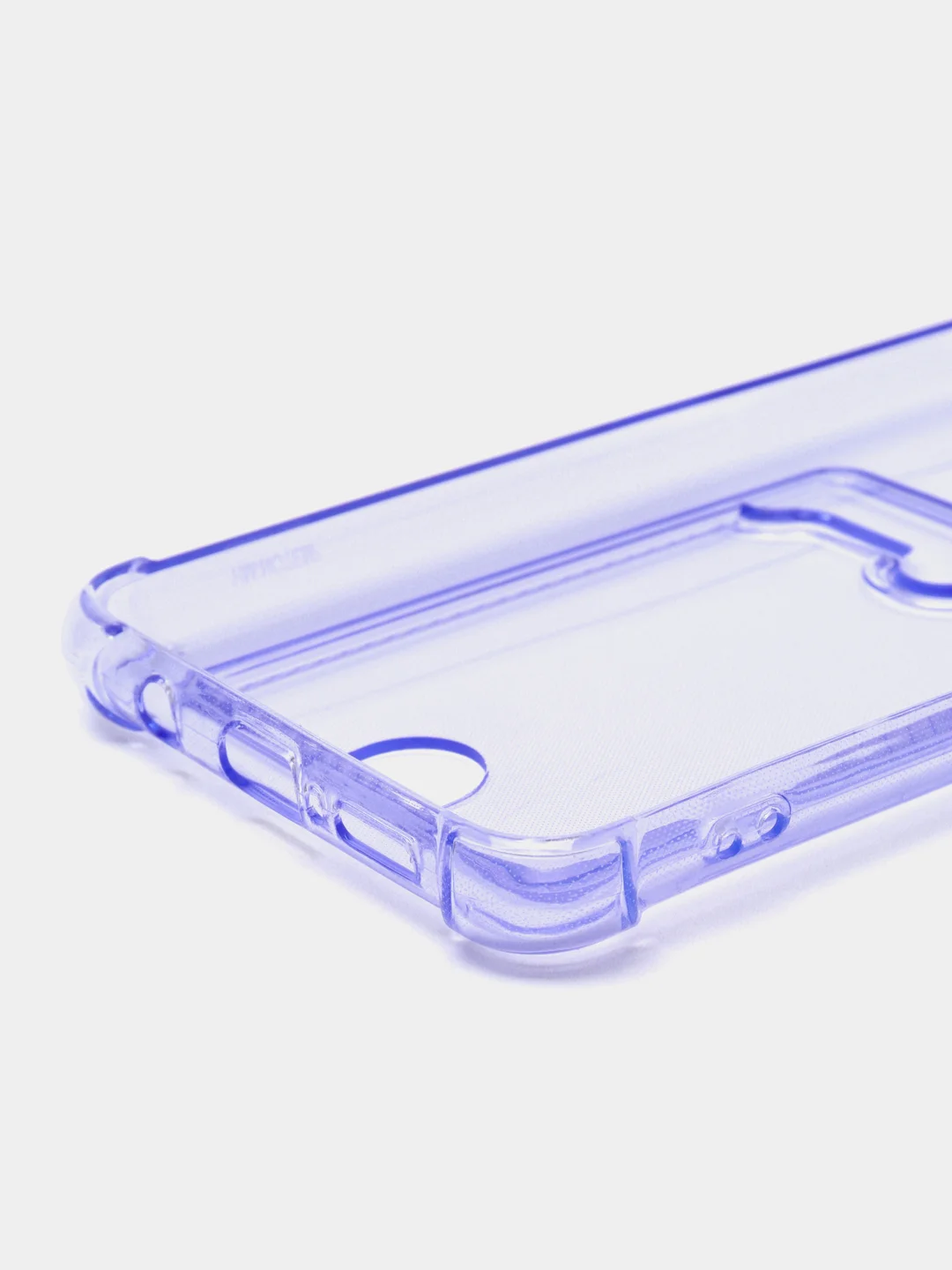 Лавандовый чехол для Xiaomi Redmi Note 8 Pro, Сяоми Редми Нот 8 Про, прозрачный, с карманом для карты