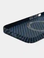 Темно-синий накладка Чехол для iPhone 11/14/13Pro/13 Pro Max/14 Pro/14 Pro Max Карбон Магсейф MagSafe