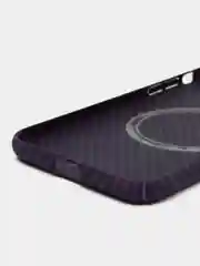 Фиолетовый накладка Чехол для iPhone 11/14/13Pro/13 Pro Max/14 Pro/14 Pro Max Карбон Магсейф MagSafe