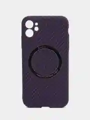 Фиолетовый накладка Чехол для iPhone 11/14/13Pro/13 Pro Max/14 Pro/14 Pro Max Карбон Магсейф MagSafe
