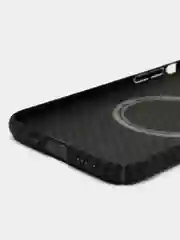Черный накладка Чехол для iPhone 11/14/13Pro/13 Pro Max/14 Pro/14 Pro Max Карбон Магсейф MagSafe
