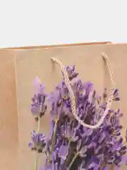 Розовый пакет бумажный, 32*26*10 см, цветы