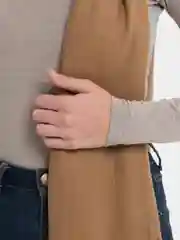 Пастельно-коралловый платок на голову и шею, палантин женский кашемировый, теплый
