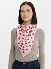 Конфетный женский платок из шелка, в горошек, разные цвета