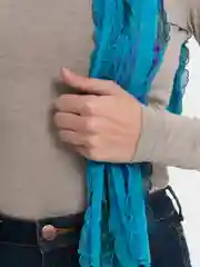 Женский шарф 145*28см (бирюзовый)