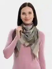 Серебряный платок женский
