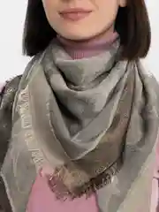 Серебряный платок женский