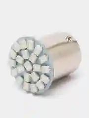 Лампа 12В LED P21W, 22 диода, в повороты, желтый свет, в цоколе BA15S
