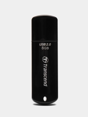 Флешка накопитель для компьютера 8 Gb, Transcend Jet Flash 350, Usb 2.0, черный, 510967