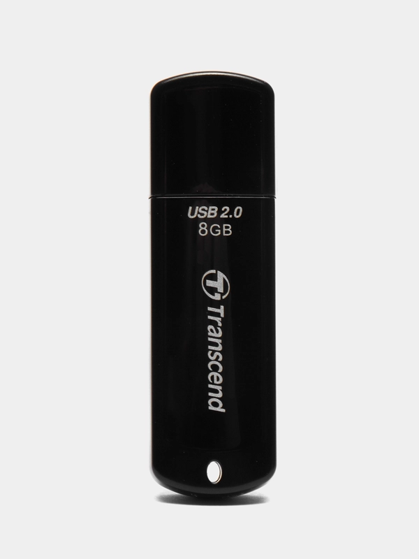 Флешка накопитель для компьютера 8 Gb, Transcend Jet Flash 350, Usb 2.0, черный, 510967