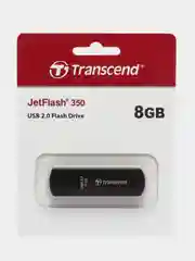 Флешка накопитель для компьютера 8 Gb, Transcend Jet Flash 350, Usb 2.0, черный, 510967