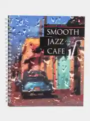 Кремовый тетрадь 96 листов в клетку на гребне Jazz Cafe, обложка мелованный картон
