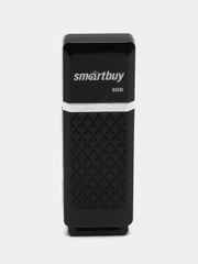 Флешка накопитель для компьютера 8 Gb, Smartbuy Quartz, Usb 2.0, черный, 512766