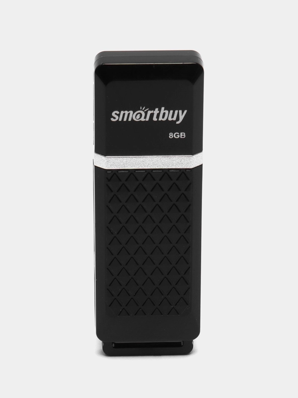 Флешка накопитель для компьютера 8 Gb, Smartbuy Quartz, Usb 2.0, черный, 512766