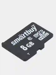 Карта памяти micro Sdhc, 8 Gb, Smartbuy, 10 Мб/сек, class 10, с адаптером, 512805