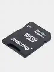 Карта памяти micro Sdhc, 8 Gb, Smartbuy, 10 Мб/сек, class 10, с адаптером, 512805