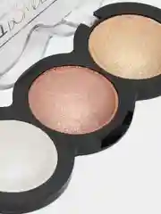 Бежевый меланж хайлайтер запеченный, 3 оттенка