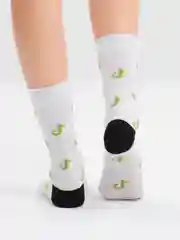 Желтый носки унисекс, с принтами