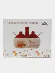 Банка двухсекционная, для специй, Тыква