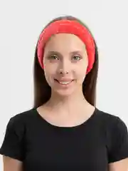 Красный повязка для волос косметическая, для умывания