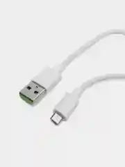 Белый азу с кабелем Micro USB, 2.4А, 2USB, автомобильное зарядное устройство
