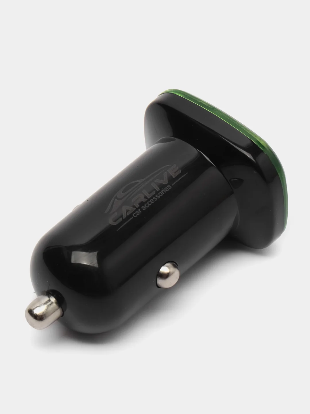 Черный азу с кабелем Micro USB, 2.4А, 2USB, автомобильное зарядное устройство