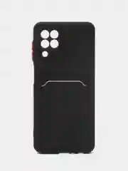 Черный чехол Samsung Galaxy A22 4G/M32 4G/M22 4g/F22, с карманом для карт