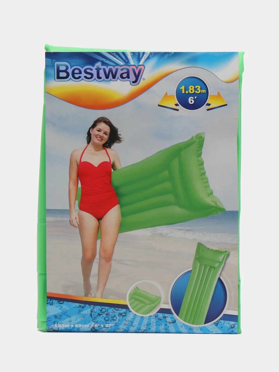 Салатовый надувной матрас для плавания Bestway, 183 х 69 см