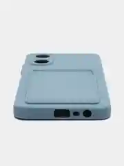 Синий меланж чехол для OPPO A17 / A17K (Оппо А17 / 17К), силиконовый, прозрачный