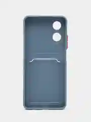 Синий меланж чехол для OPPO A17 / A17K (Оппо А17 / 17К), силиконовый, прозрачный