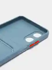 Синий меланж чехол для OPPO A17 / A17K (Оппо А17 / 17К), силиконовый, прозрачный
