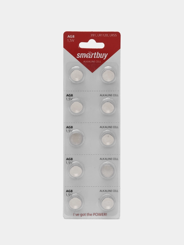 Батарейка AG0, AG1, AG2, AG4, AG5, AG7, AG8, AG9, AG11, AG12, AG13 SmartBuy