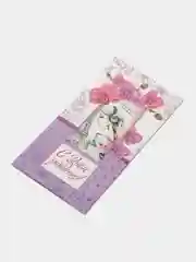 Хром конверт-открытка для денег, подарочный "С Днём рождения"