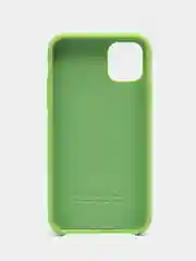 Салатовый чехол Silicone Case для iPhone 11, с открытым низом